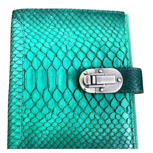 CHLOE 💯 authentic python skin leather !!! Like new condition - Picture 1 of 10